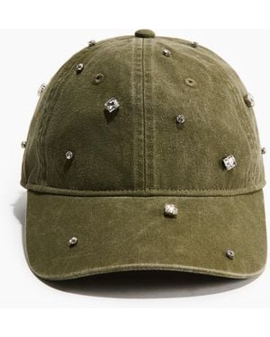 H&M Twillcap mit Strass - Grün