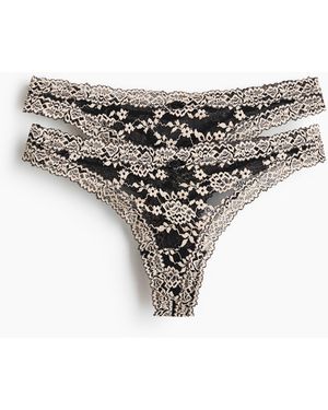 H&M 2er-Pack Tangas aus Spitze - Weiß