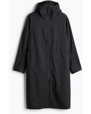H&M Regenparka mit StormMove in Loose Fit - Schwarz