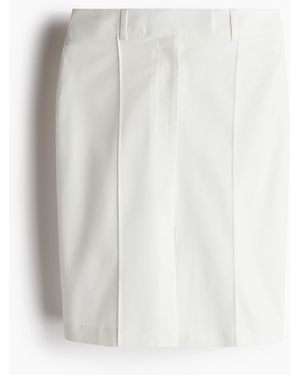 H&M Jupe aus Leinenmix - Weiß