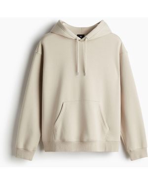 H&M Hoodie in Loose Fit - Weiß