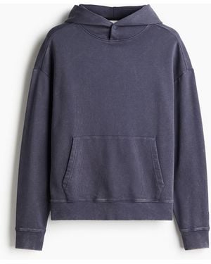 H&M Sportsweater Met Capuchon - Blauw
