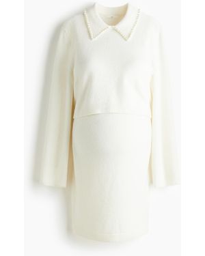 H&M Mama Tweedelige Gebreide Set - Wit