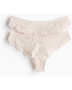 H&M Set Van 2 Kanten Slips - Wit
