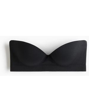 H&M Wattierter Balconette-BH Seamless - Schwarz
