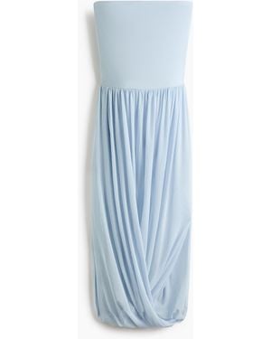 H&M Bandeau-Kleid mit Ballonrock - Blau