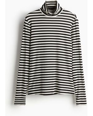 H&M Rollkragenshirt - Schwarz