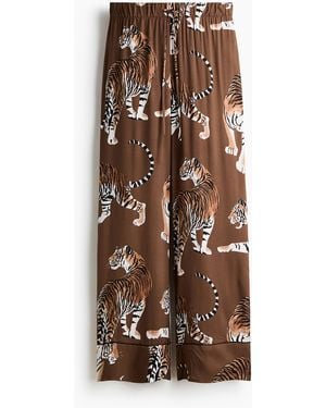 H&M Satinhose - Braun
