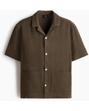 H&M Freizeithemd in Regular Fit - Braun