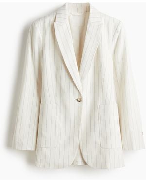 H&M Taillierter Blazer - Weiß