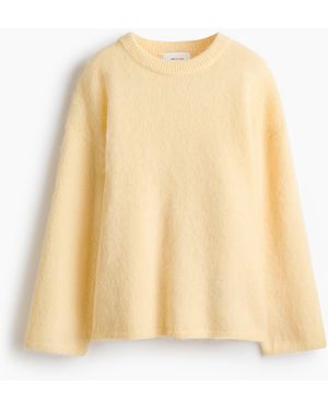 H&M Oversize-Pullover aus Mohairmix - Natur