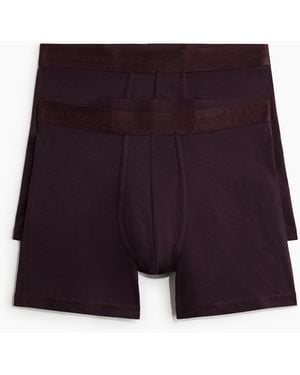 H&M 2er-Pack Halblange Trunks mit Lycra® - Lila