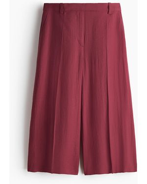 H&M Elegante Culotte aus Leinengemisch - Rot