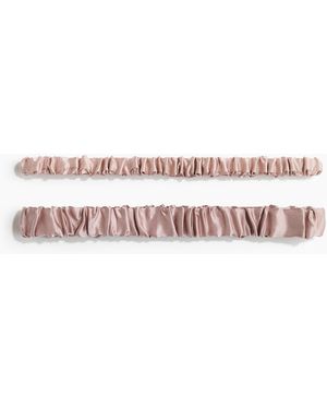 H&M 2er-Pack Seidenhaarbänder - Pink