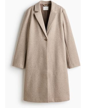 H&M Einreihiger Mantel - Natur