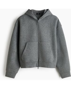 H&M Scuba Capuchonvest - Grijs