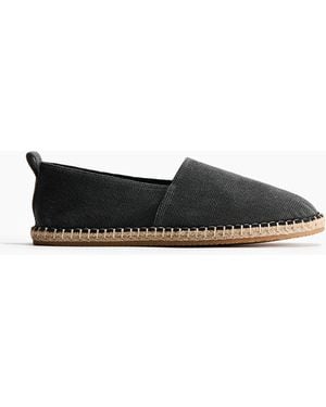 H&M Espadrilles aus Canvas - Schwarz
