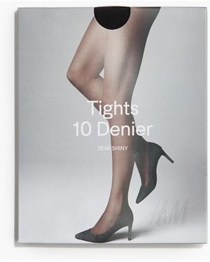 H&M Strumpfhose 10 Denier - Grau