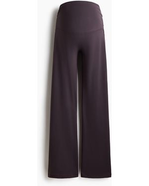H&M Mama Flared sportlegging Met Softmove - Paars