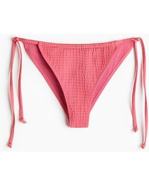 H&M Cheeky Tie-Tanga-Bikinihose - Pink