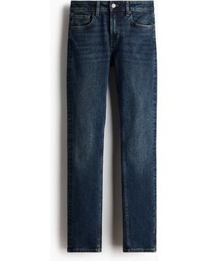 H&M Skinny Regular Waist Jeans - Blau