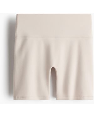 H&M Sportfietsshort Met Softmovetm - Naturel