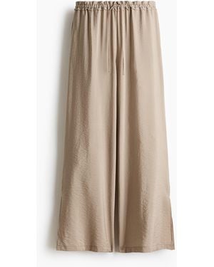 H&M Kordelzughose aus Viskosegemisch - Natur