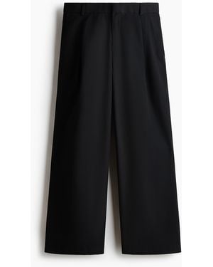 H&M Weite elegante Hose in Loose Fit - Schwarz