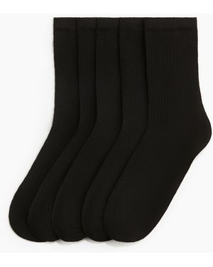 H&M 5er-Pack Socken - Schwarz