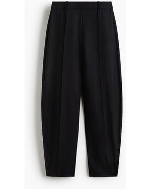 H&M Jerseyhose mit Barrel Leg - Schwarz