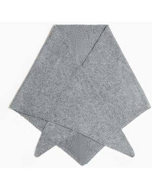 H&M Kraus rechts gestrickter Dreiecksschal - Grau