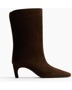 H&M Suède Laarzen Met Hak - Zwart