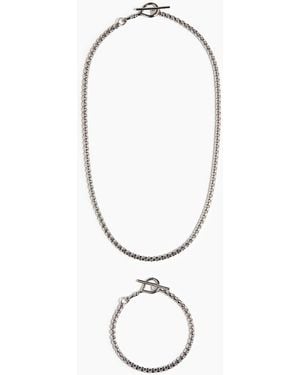 H&M 2er-Pack Kette und Armbänder - Weiß