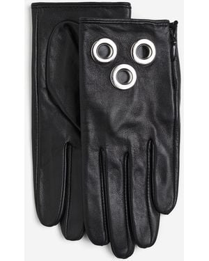 H&M Lederhandschuhe - Schwarz