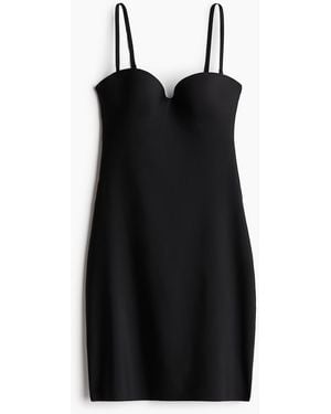 H&M Unterkleid aus Mikrofaser Light Shape - Schwarz