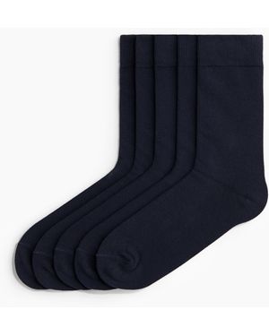 H&M 5er-Pack Socken - Blau