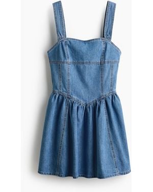 H&M Ausgestelltes Kleid - Blau