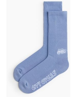 H&M Socken mit Motiv - Blau