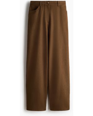 H&M Hose aus Leinenmix - Braun