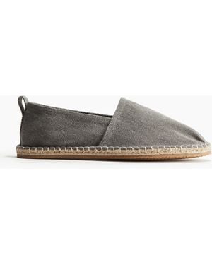 H&M Espadrilles aus Canvas - Grau