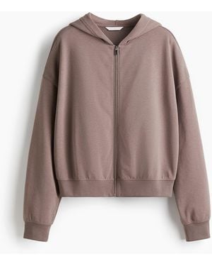 H&M Hoodiejacke - Braun