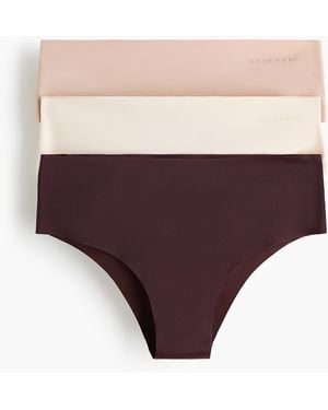 H&M 3er-Pack Sport-Hipster mit DryMove - Mehrfarbig