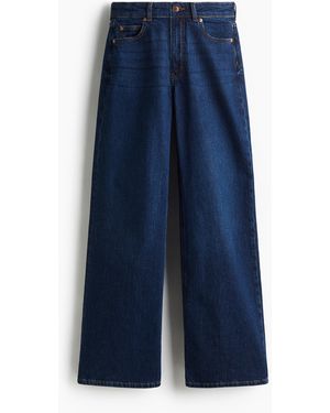 H&M Wide High Jeans - Blau