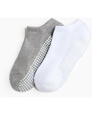 H&M 2er-Pack Yogasocken mit Antirutschsohle - Weiß