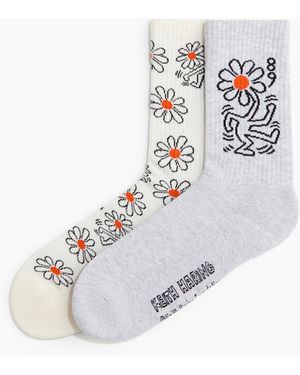 H&M 2er-Pack Socken - Weiß
