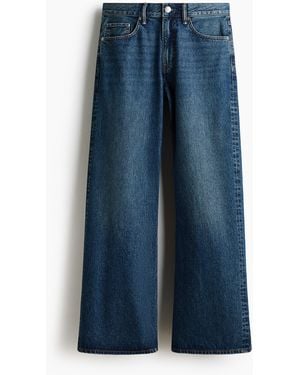 H&M Relaxed Bootcut Jeans - Blau