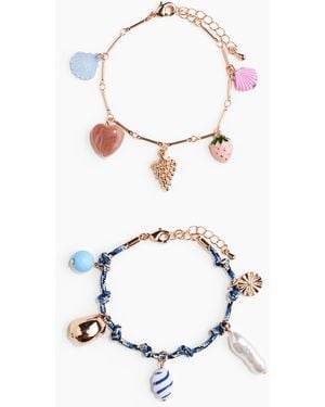 H&M 2er-Pack Charm-Armbänder - Weiß