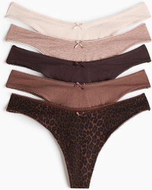 H&M 5er-Pack Baumwolltangas - Mehrfarbig