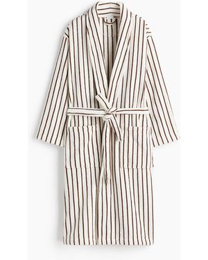 H&M Bademantel aus Frottee - Weiß