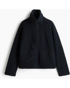 H&M Jacke aus Teddyfleece - Schwarz